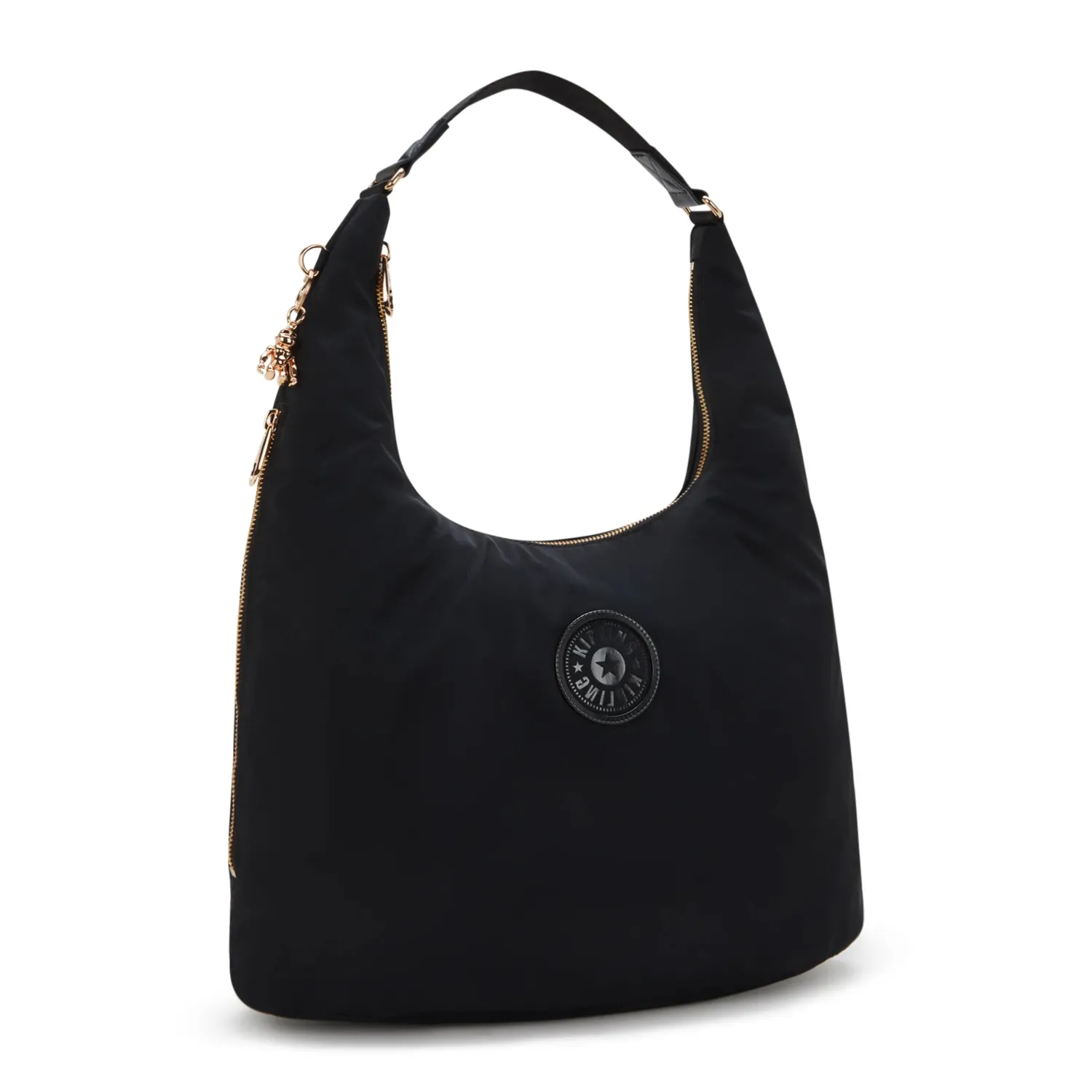 Kipling Eanna Zip schoudertas Black Rose Spice medium A4