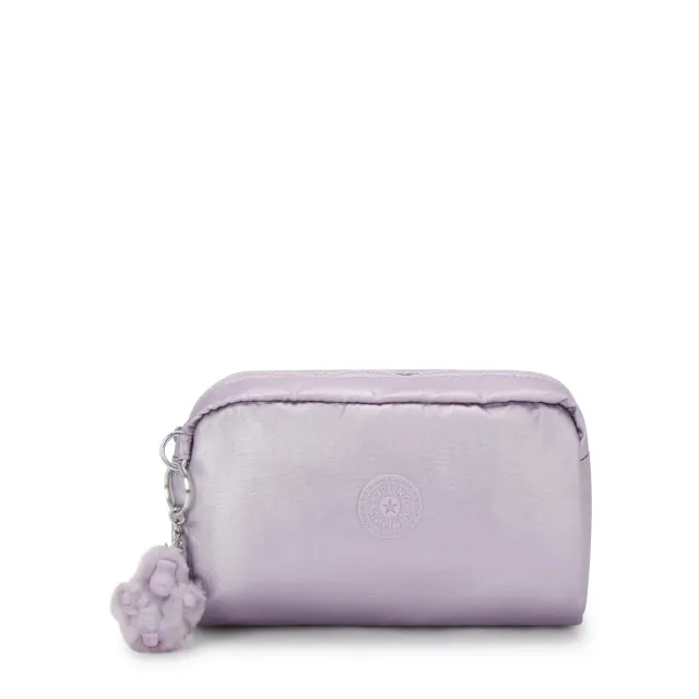 Kipling Gleam toilettas Lilac Moon Metallic medium glans