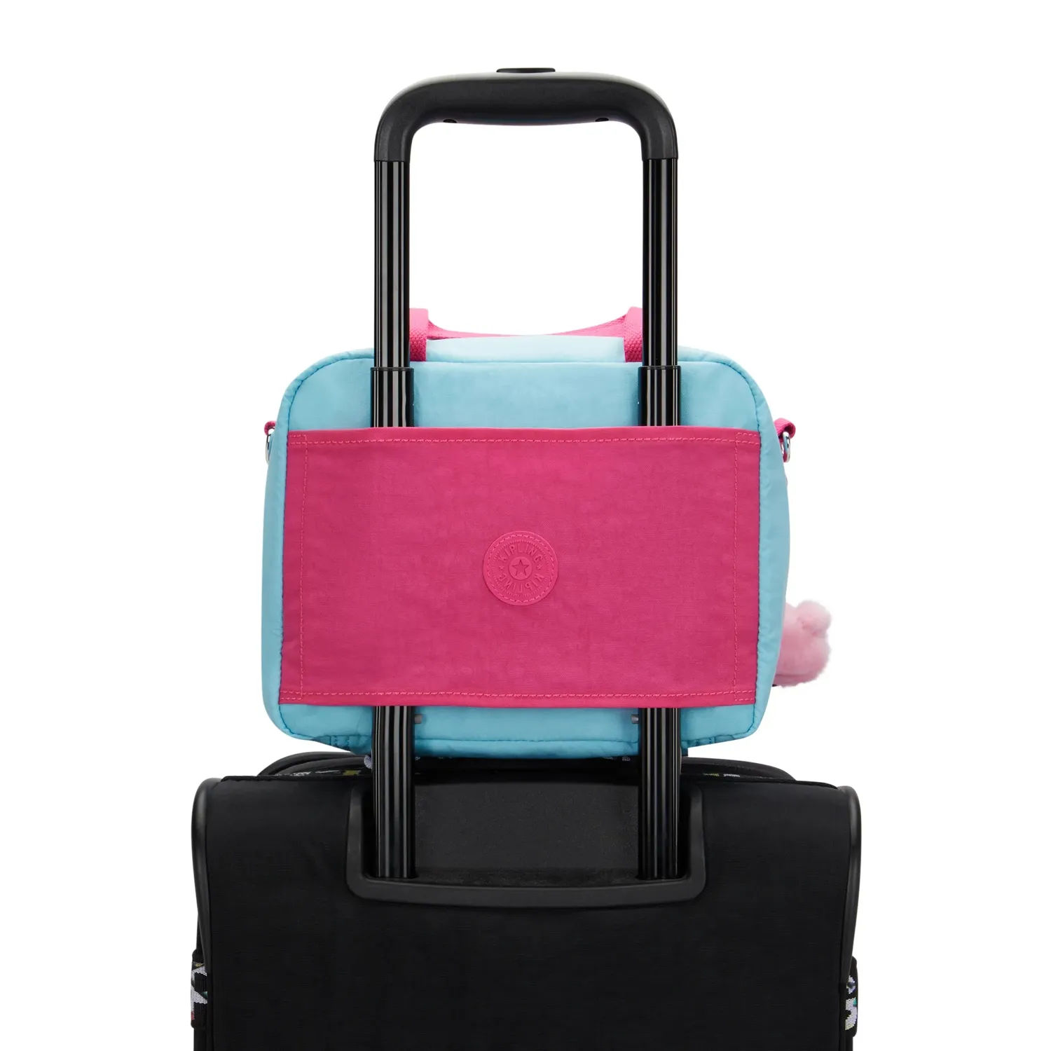 Kipling Miyo lunchtas Groot Smile Blue Block geïsoleerd