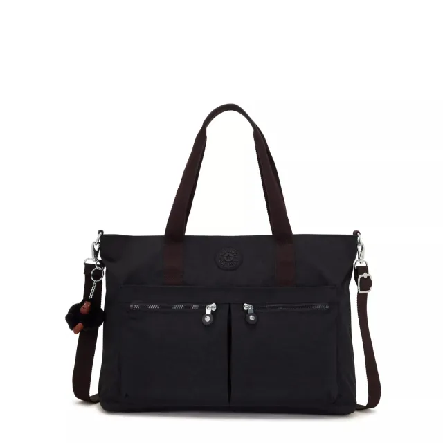 Kipling Natalie draagtas groot Black Tonal werk