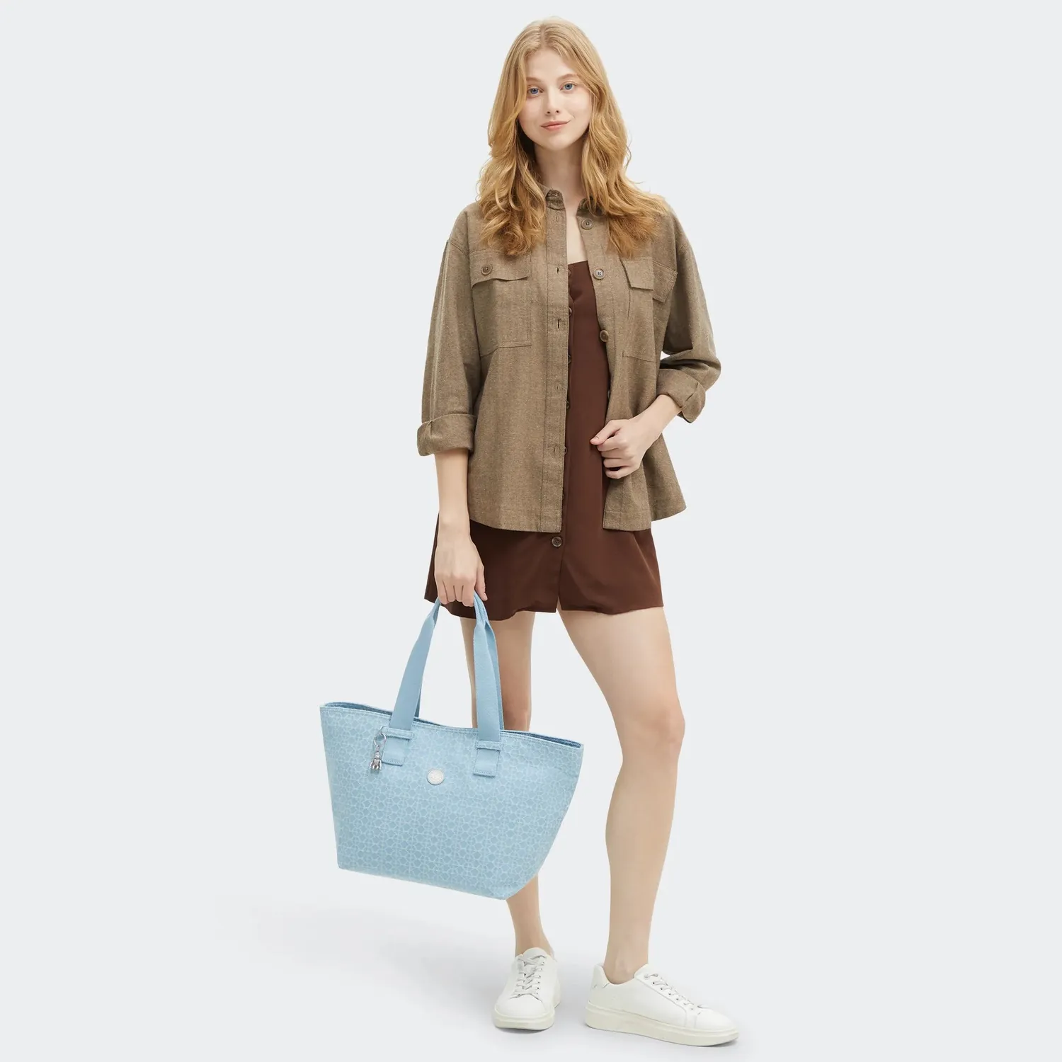 Kipling Raaja shopper Groot Light Denim A4