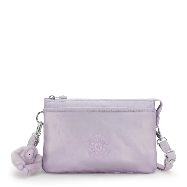 Kipling Riri crossbodytas Klein Lilac Moon Metallic glans