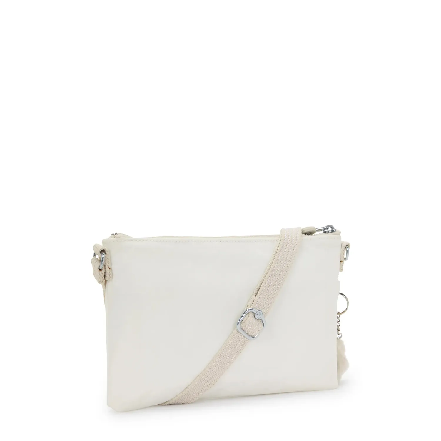Kipling Mikaela schoudertas klein Pure White wit