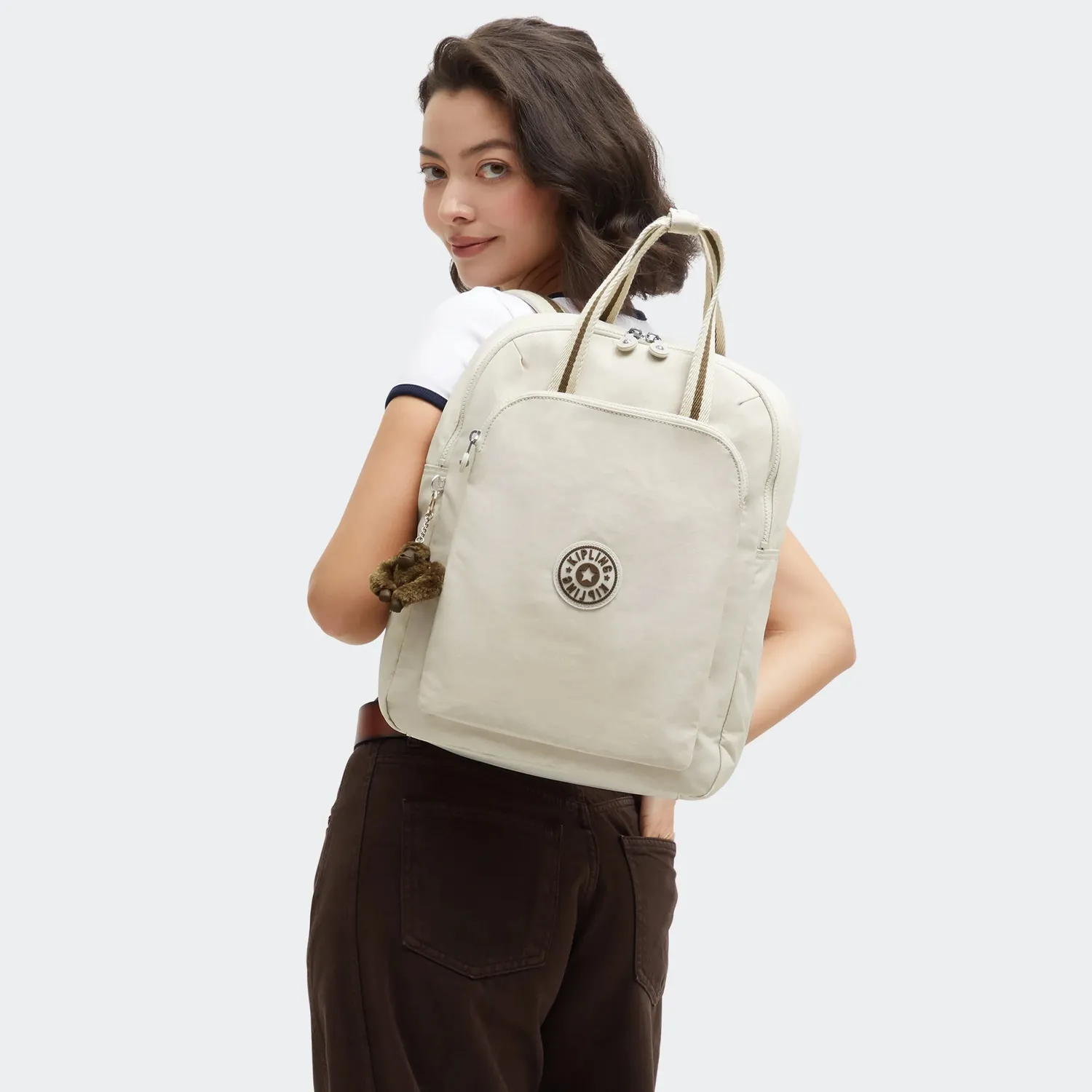 Kipling Kazuki L rugzak groot Soft Sand 15 inch
