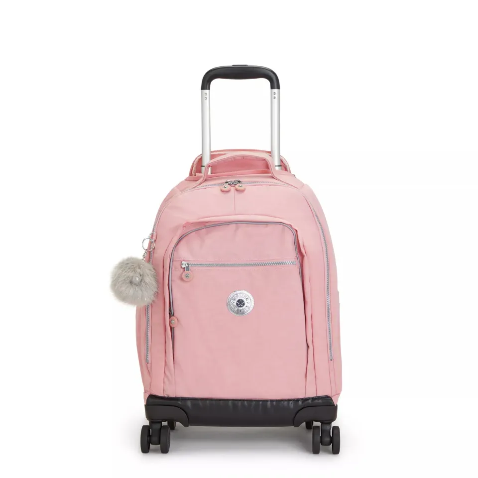 Kipling New Zea trolley Bridal Rose met wielen laptopvak