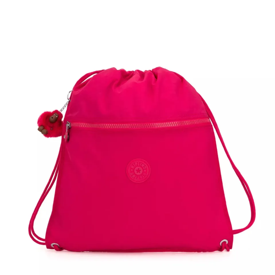 Kipling Supertaboo rugzak True Pink medium waterafstotend