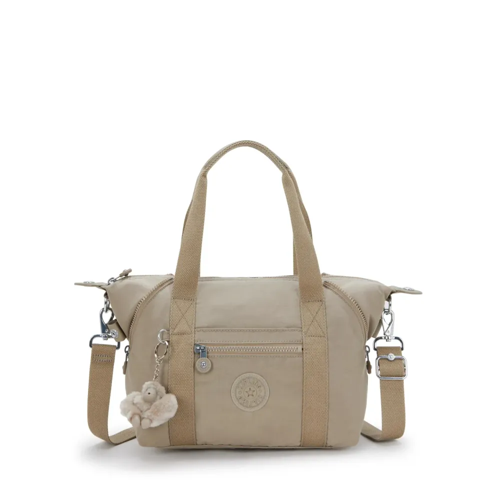 Kipling Art Mini schoudertas Soft Taupe klein waterafstotend