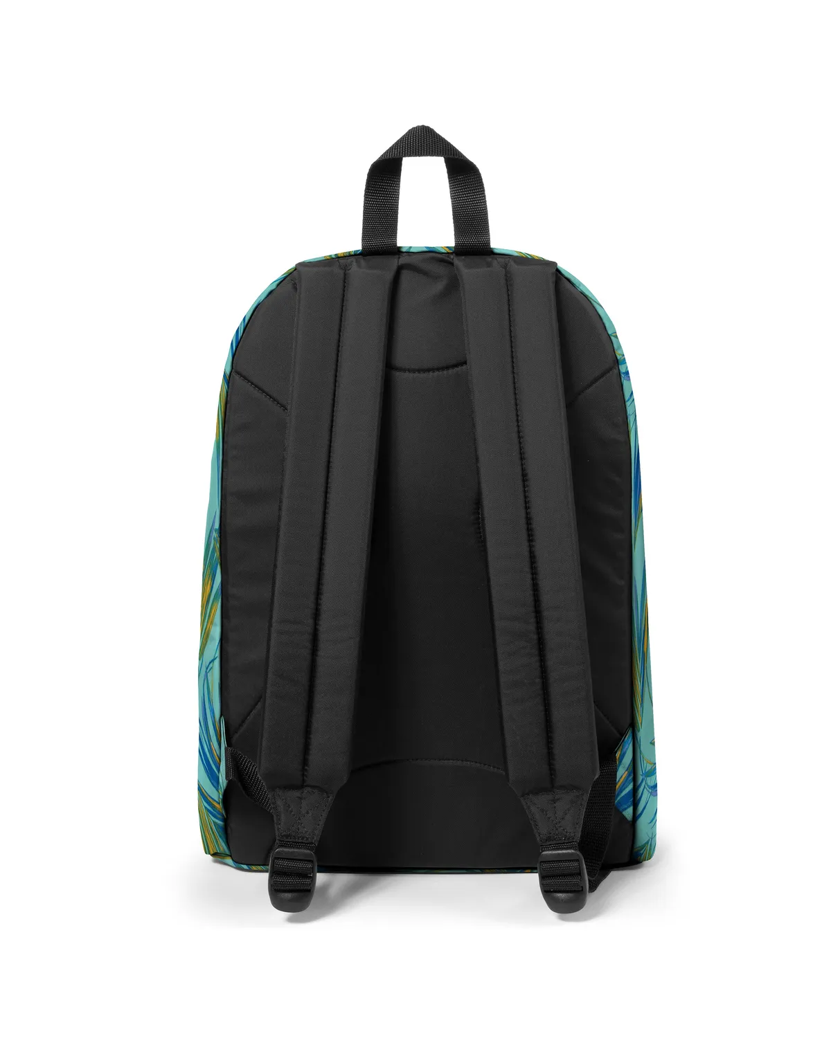 Eastpak Out Of Office rugzak Brize Palm Aqua medium palmprint