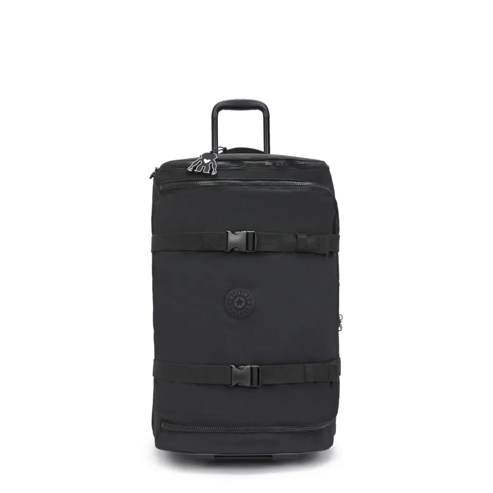 Kipling Aviana M reistas Black Noir medium met wielen