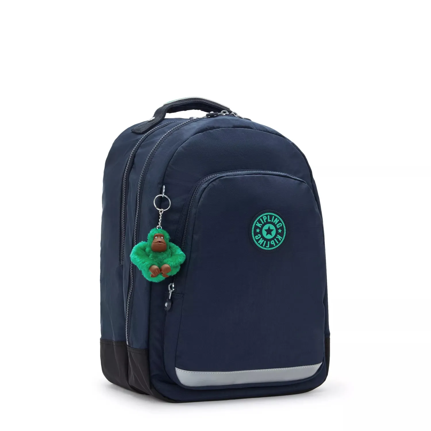 Kipling Class Room rugzak Groot Blue Green Block 15 inch