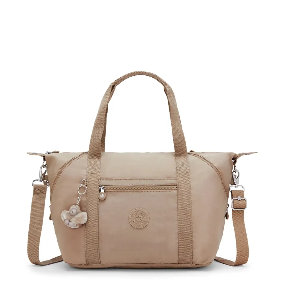 Kipling Art schoudertas Medium Tan Beige neutraal