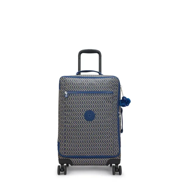 Kipling Jet S handbagagekoffer Klein Blue on Wire met TSA-slot