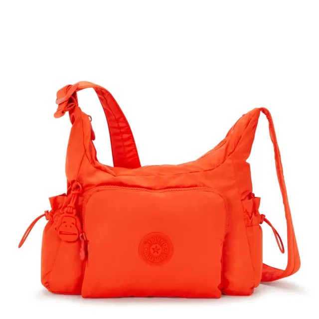 Kipling Gabb S crossbodytas Medium Open Orange met trekkoord