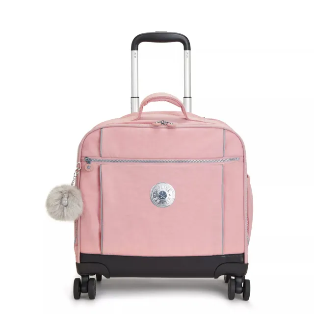 Kipling New Storia schooltas met wielen Bridal Rose Groot laptopvak