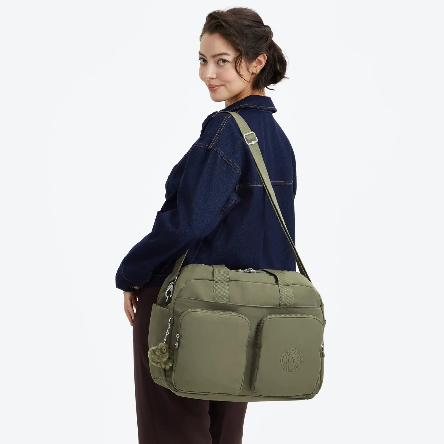 Kipling Defea XL reistas Medium Almost Sage laptopvak