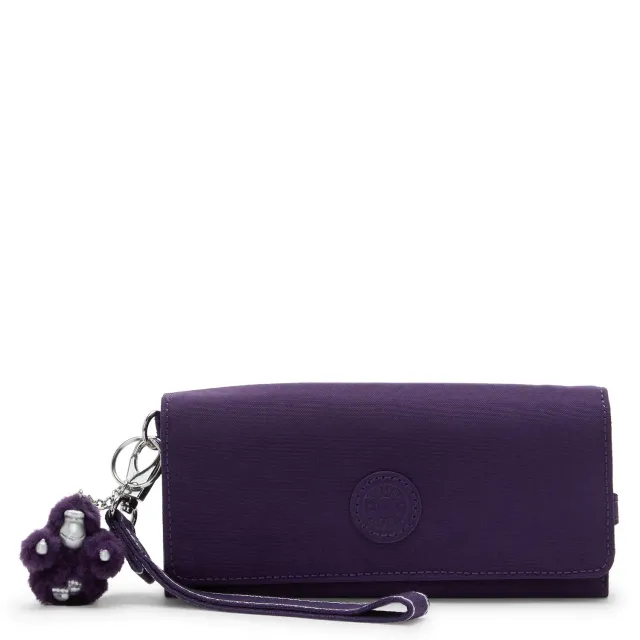 Kipling Rubi Portemonnee Groot Regal Plum met polsbandje