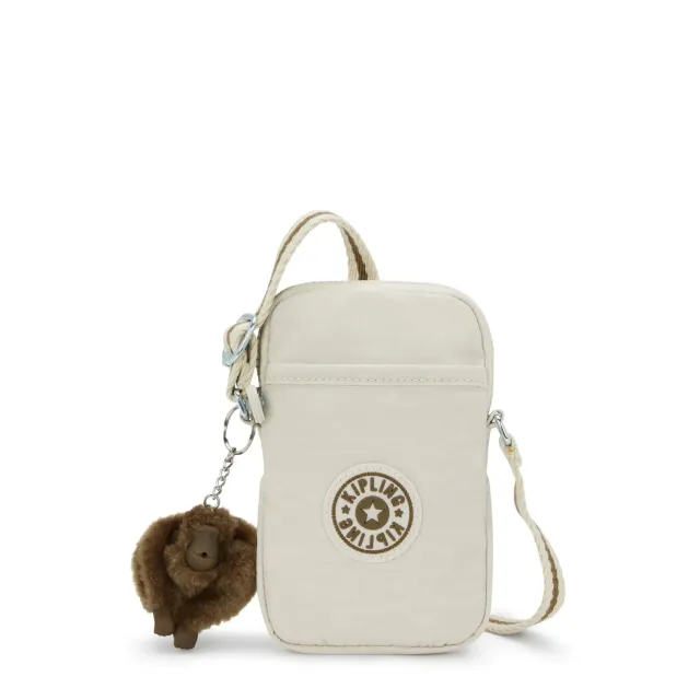 Kipling Tally telefoontas Soft Sand Klein waterafstotend