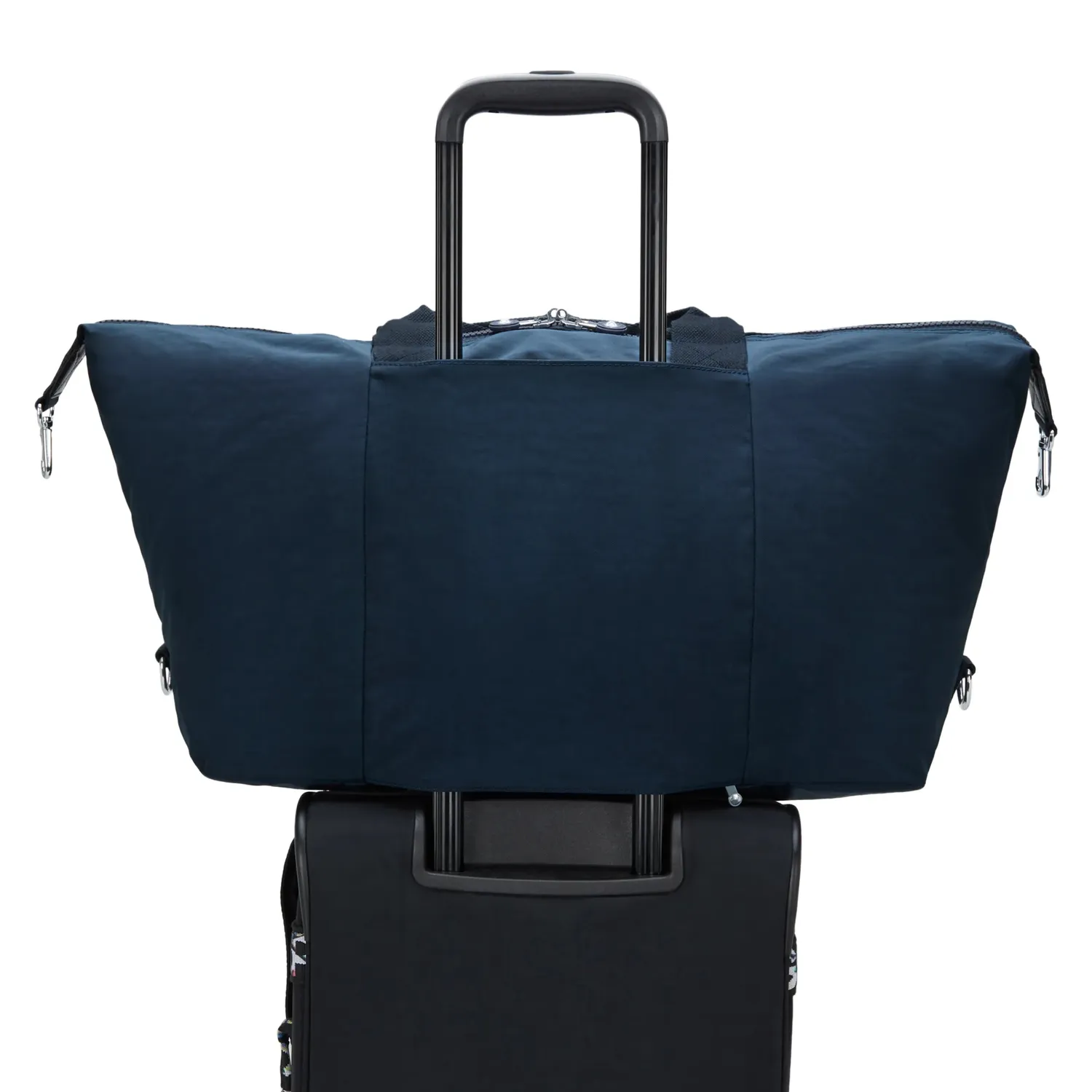 Kipling Bori weekendtas Groot Blue Bleu 2 effen blauw