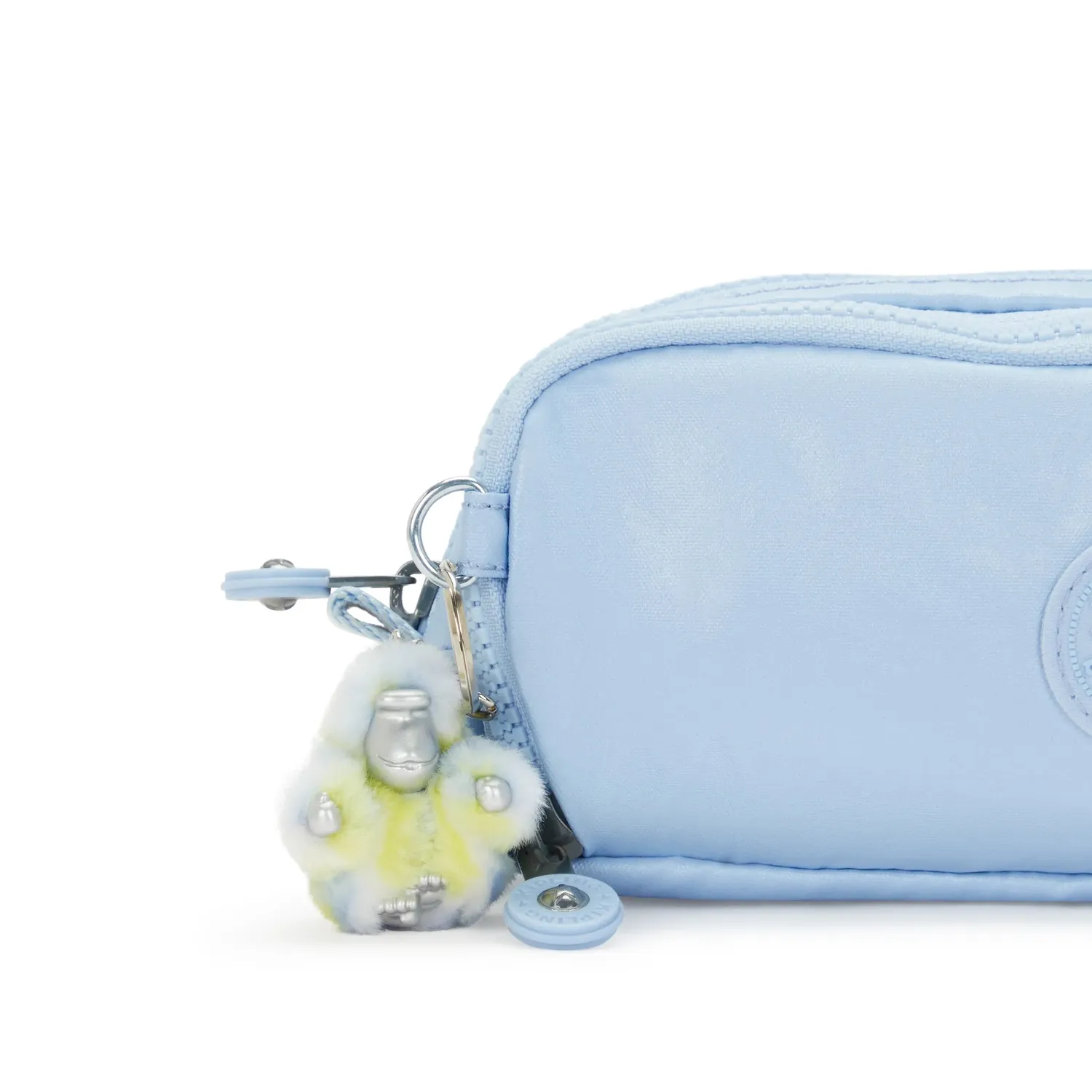 Kipling Gitroy pennenzak groot Clear Sky Metallic glans