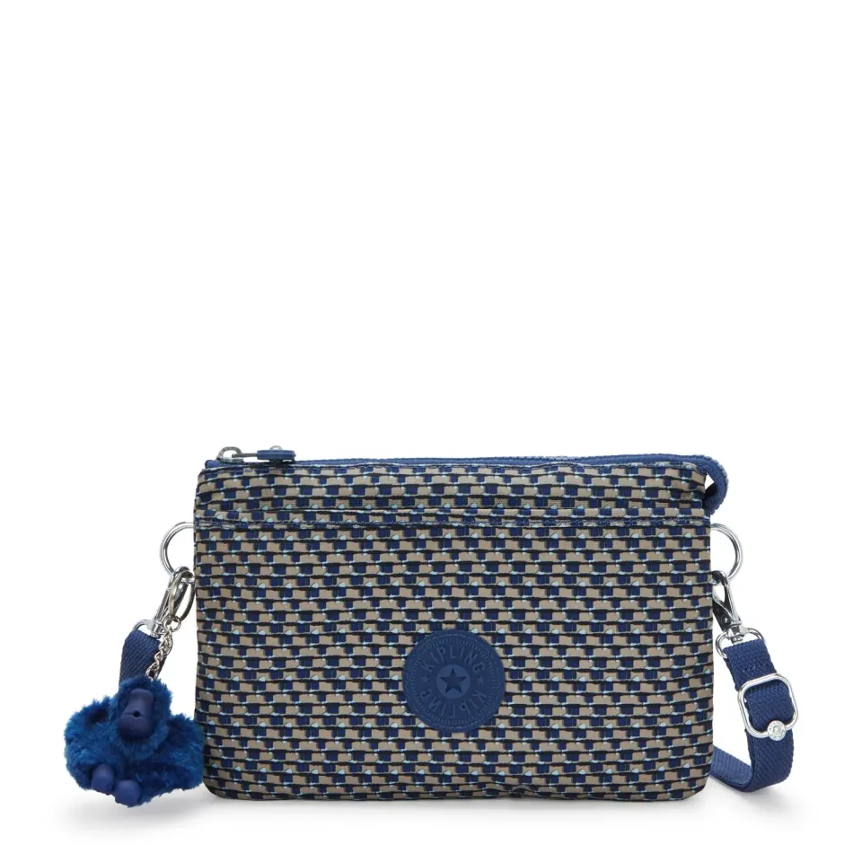 Kipling Riri crossbodytas Klein Blue on Wire lichtgewicht