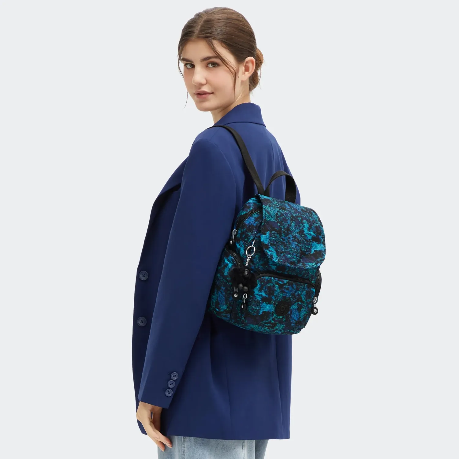 Kipling City Zip Mini rugzak Blending Blues licht