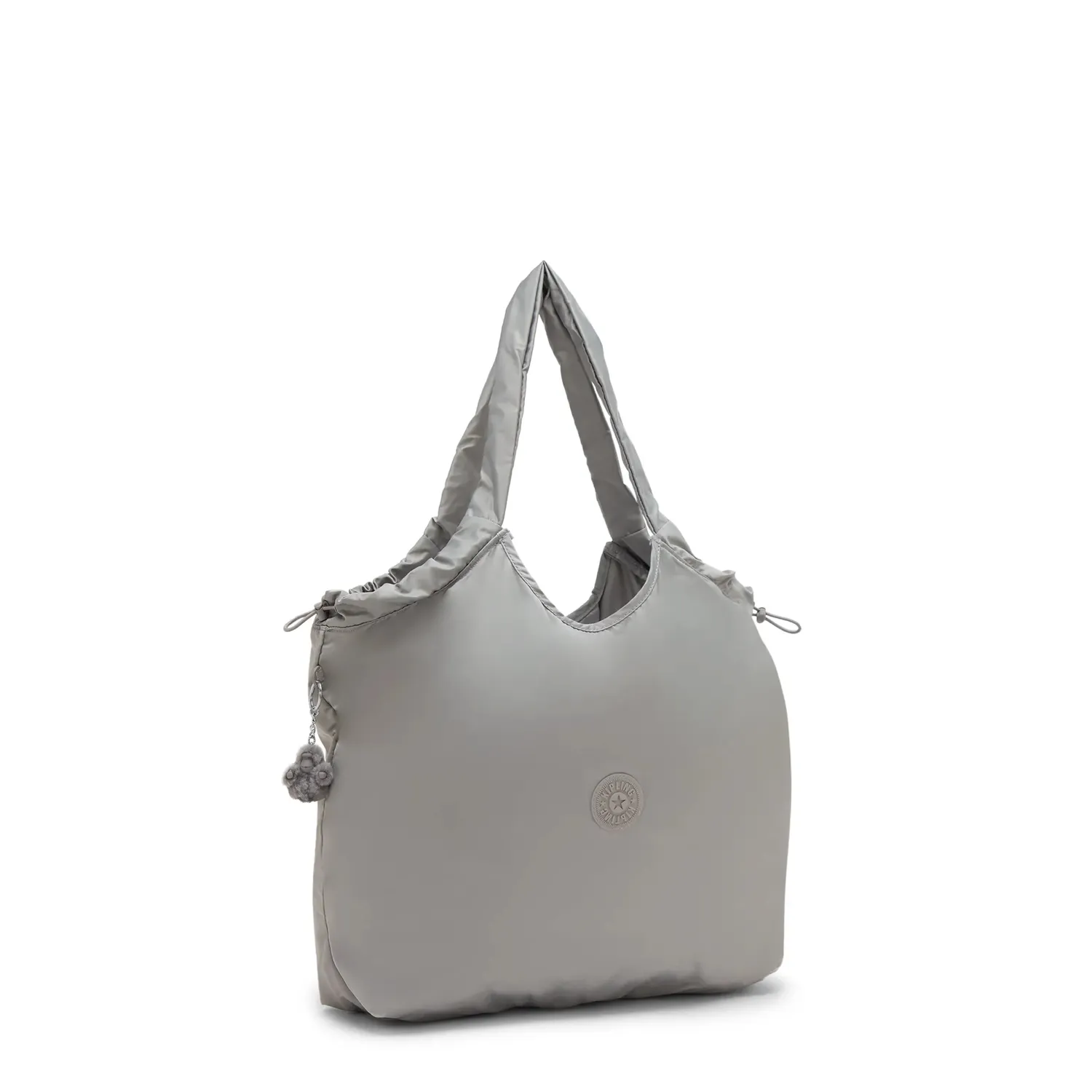 Kipling Assie L schoudertas Entirely Grey groot A4