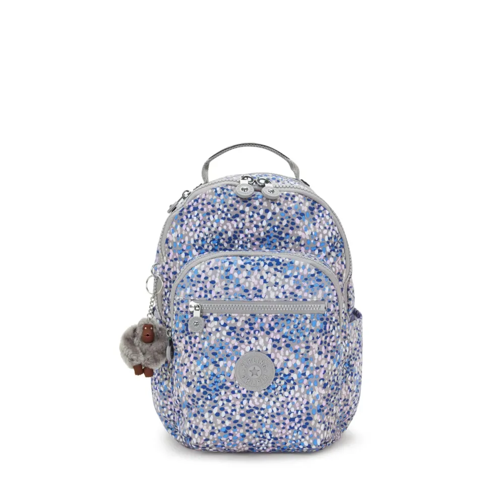 Kipling Seoul S rugzak Spotted Stream klein met tabletvak