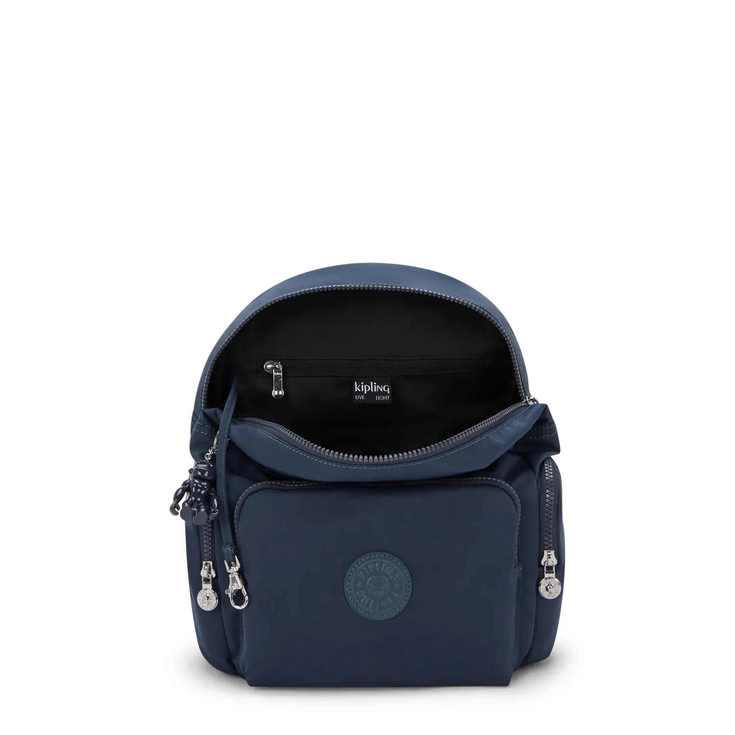 Kipling City Zip S rugzak klein Infinite Blue met ritsvakken