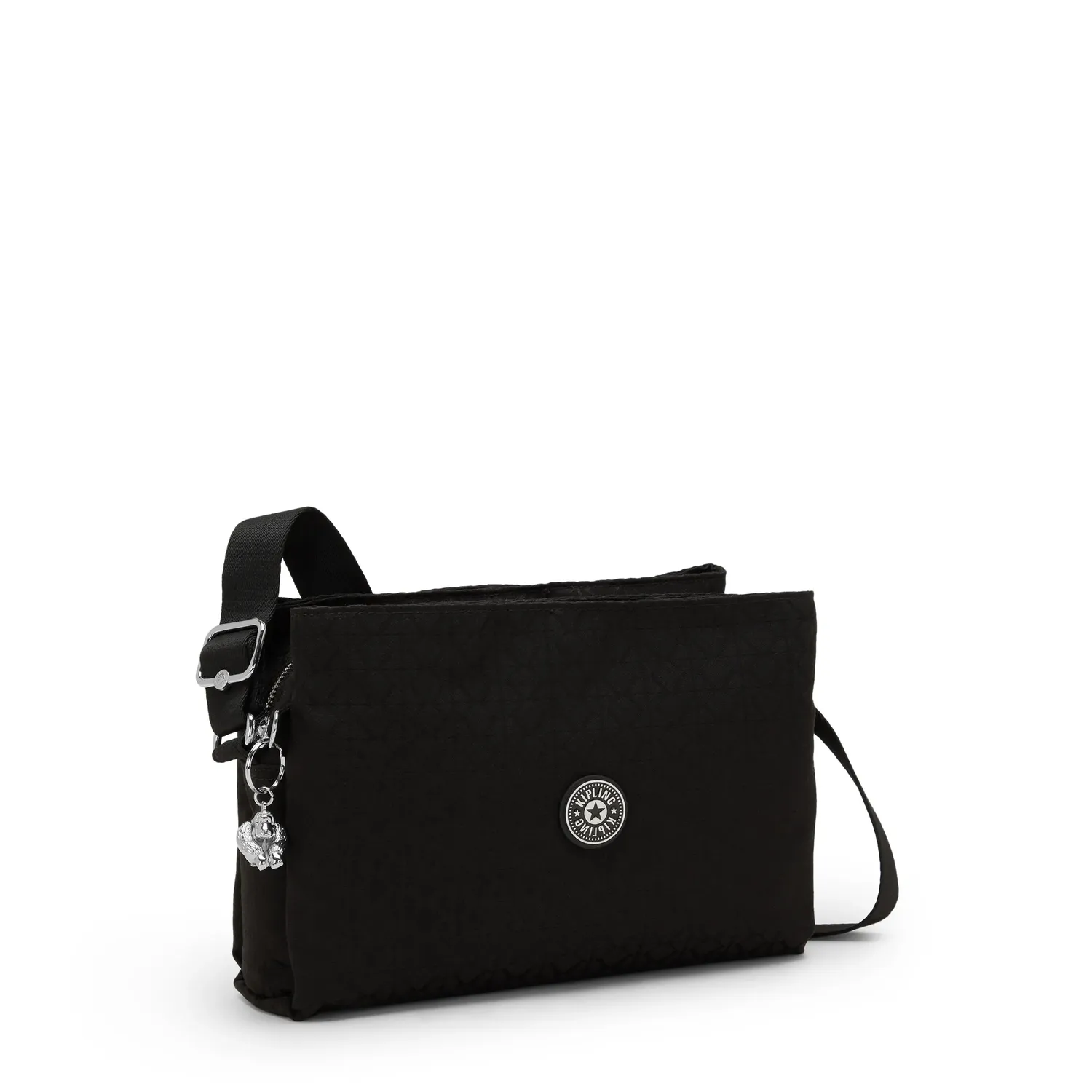 Kipling Fabya crossbodytas Medium Noir Sign Jq vakken