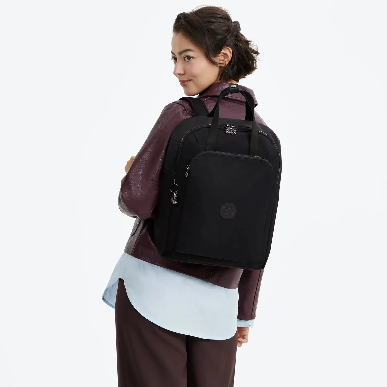 Kipling Kazuki L rugzak Infinite Black Groot 15 inch zwart