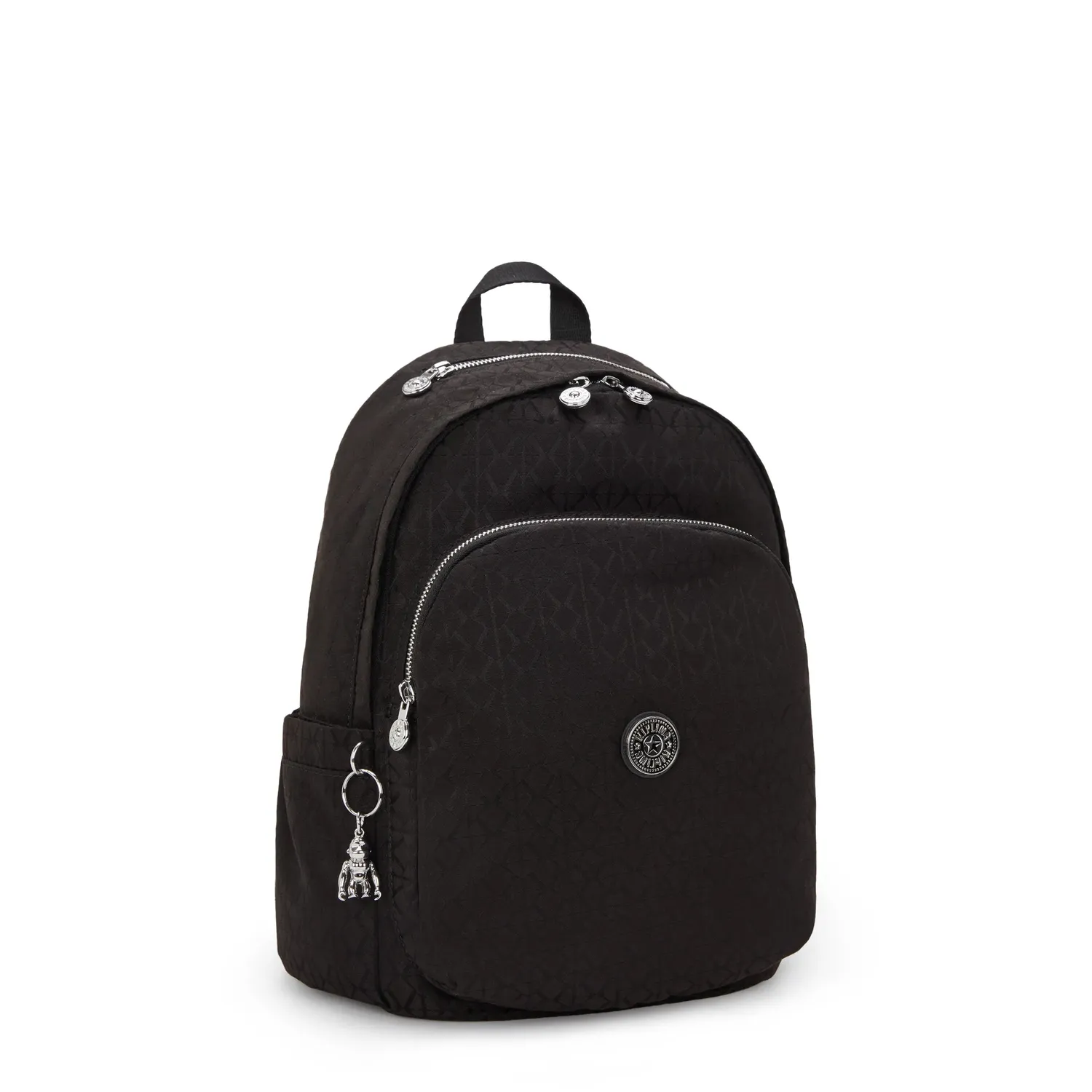 Kipling Delia rugzak Medium Noir Sign Jq werkvakken