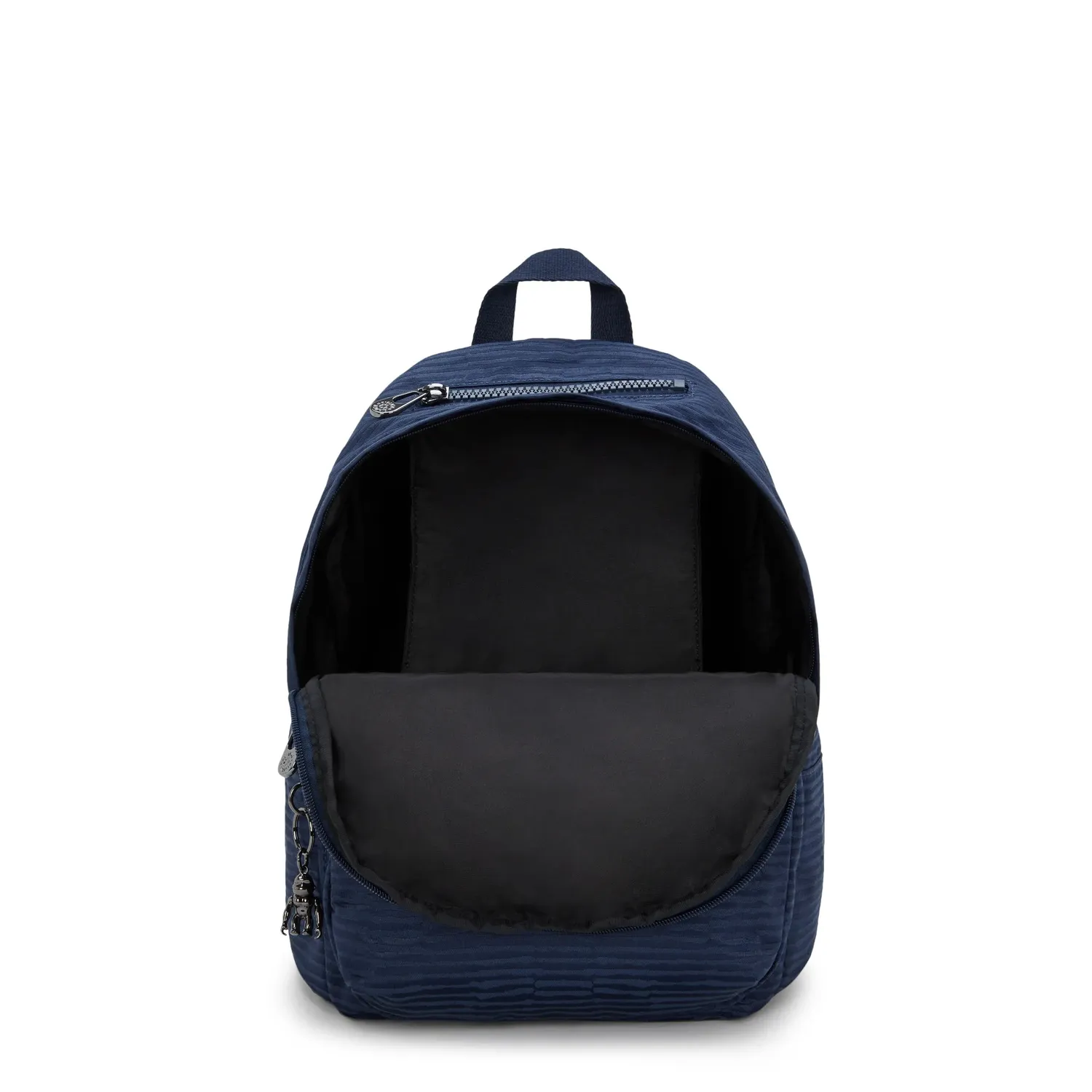 Kipling Delia rugzak Medium Night Ocean Jacquard vakken