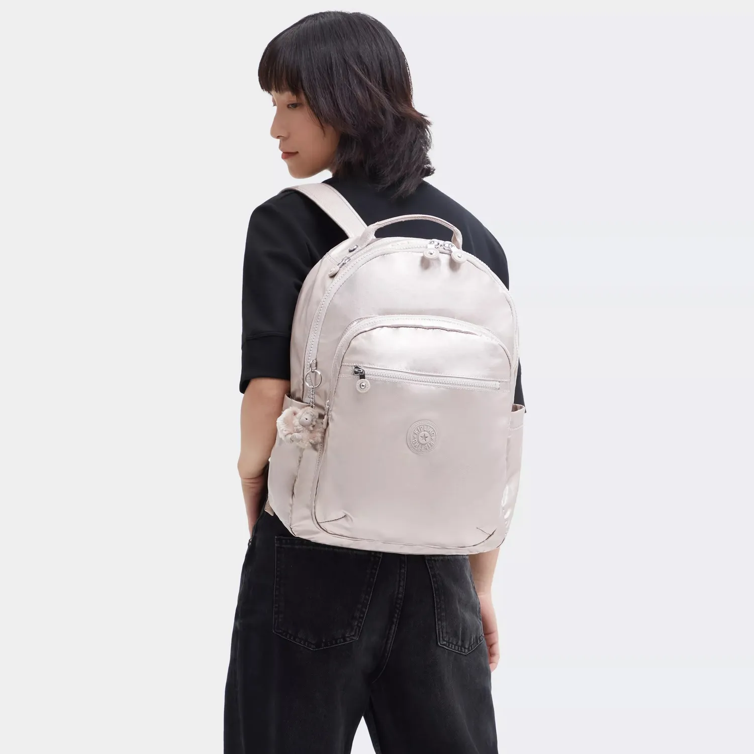 Kipling Seoul rugzak groot Metallic Glow 15 inch laptopvak