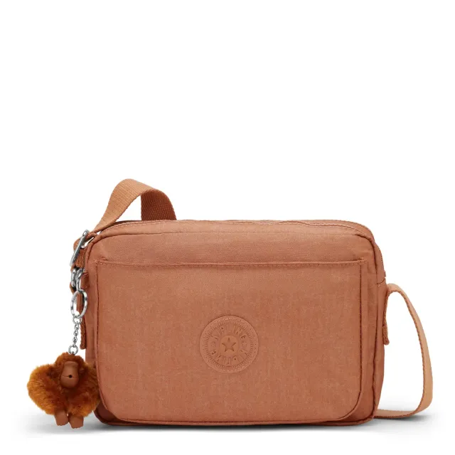 Kipling Abanu M crossbody tas Medium Copper Glimmer glans