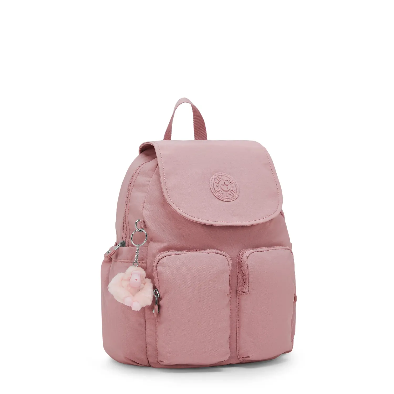 Kipling City Pocket S rugzak Smoky Blush Klein klepvak