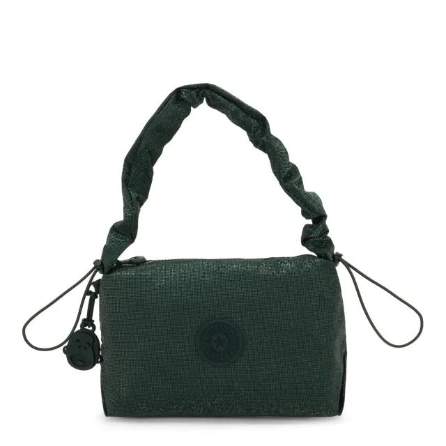 Kipling Eleni kleine schoudertas Shiny Pixel Green rits
