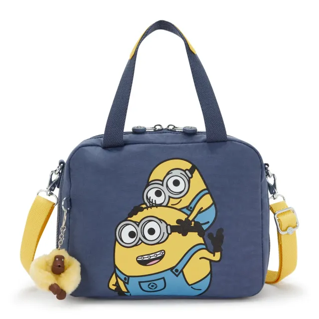 Kipling Miyo Print lunchtas groot dungaree blue Minions