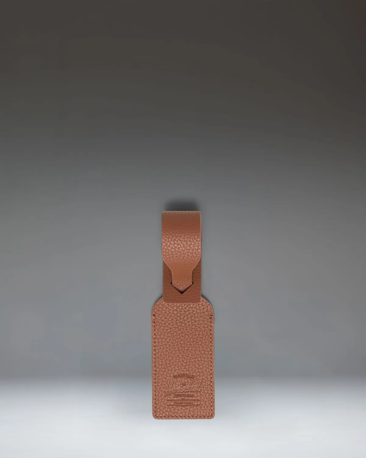 Herschel Luggage Tag bagagelabel Zwart vegan leer