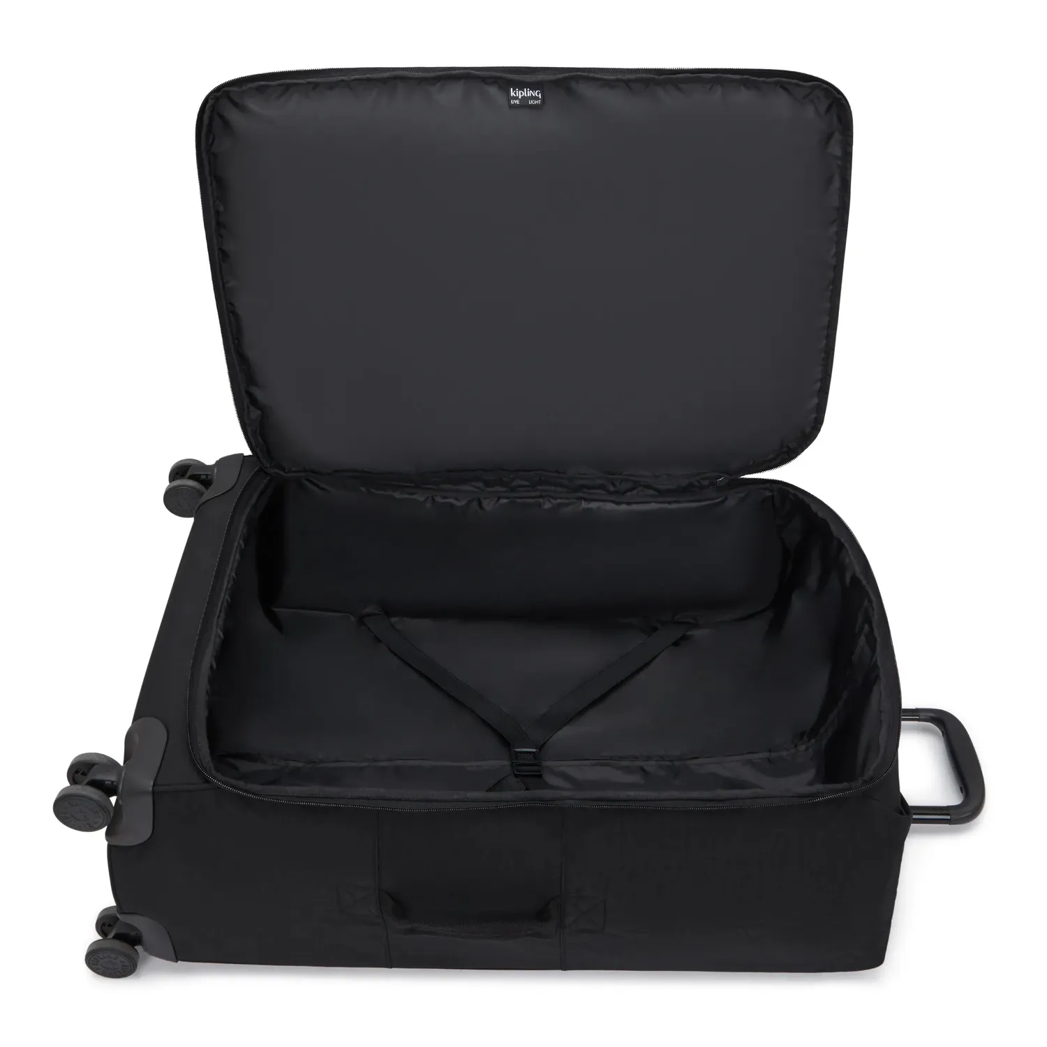 Kipling Darcey Up L koffer Black Noir groot 4 wielen
