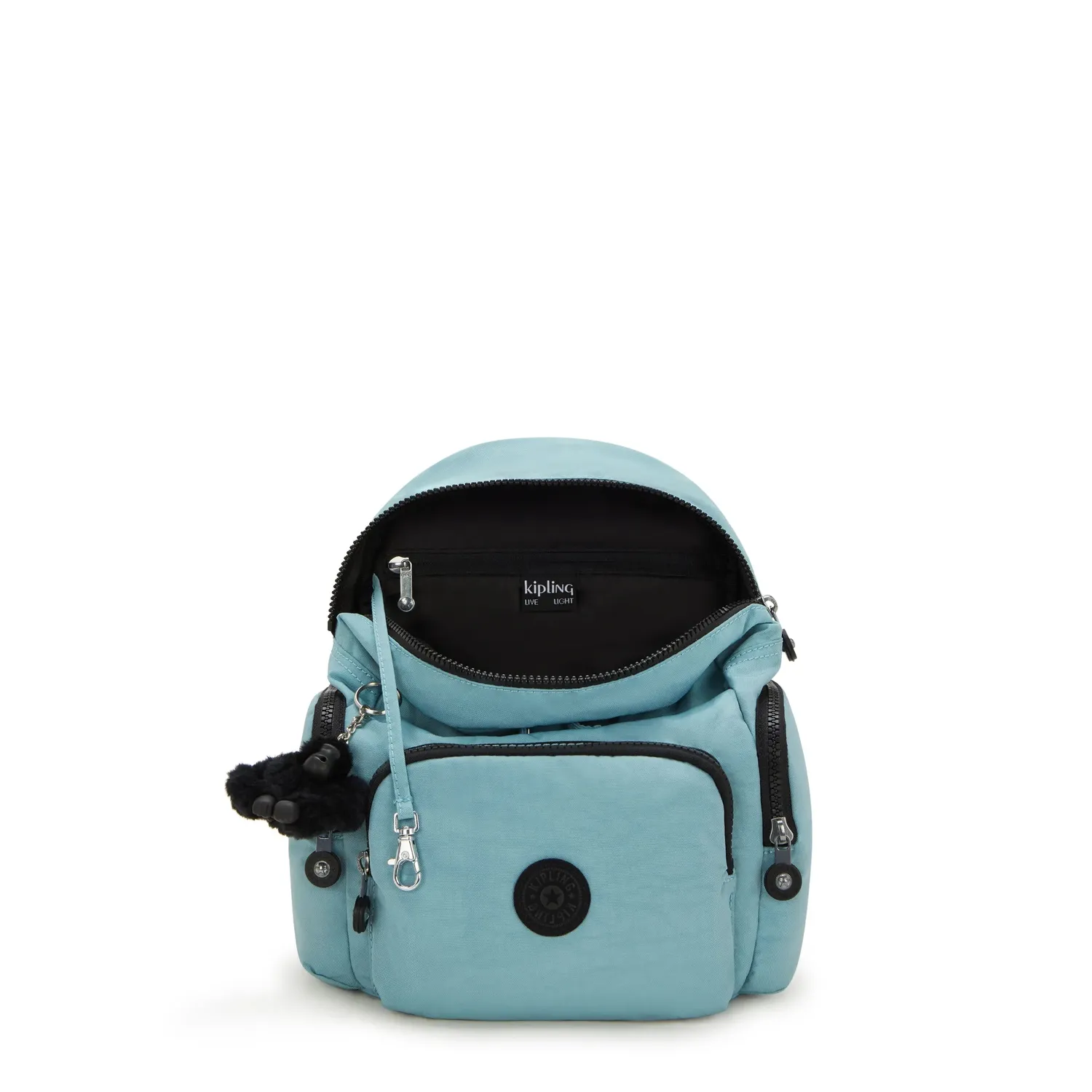 Kipling City Zip Mini rugzak Muted Sage veel vakken
