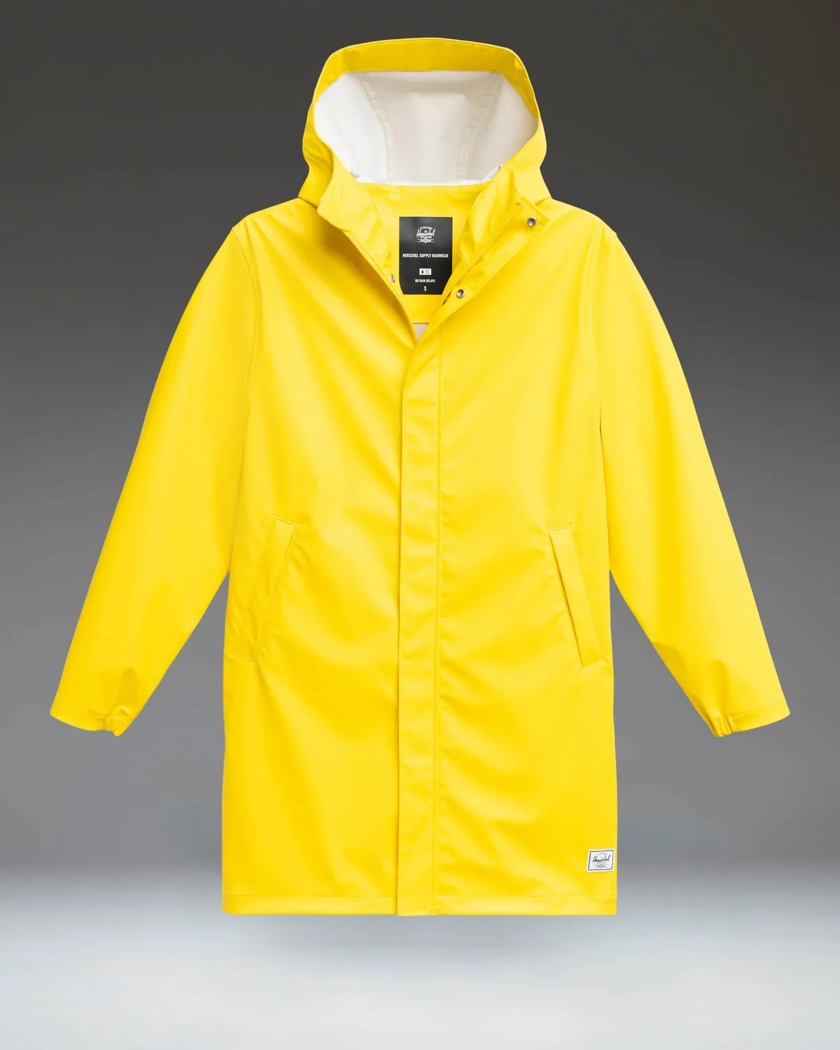 Herschel Long Classic regenjas Dames Zwart waterdicht