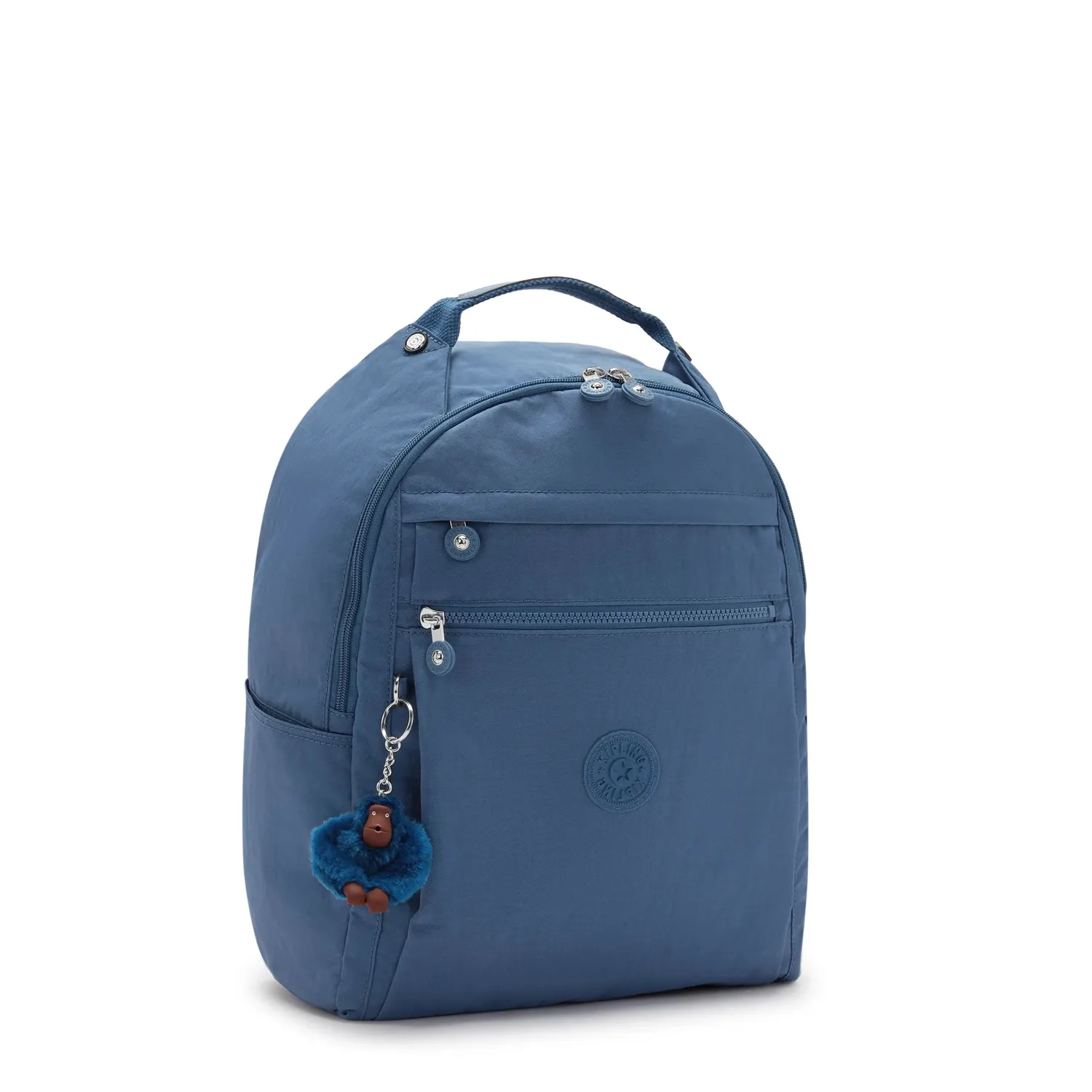Kipling Micah rugzak Medium Delicate Blue met laptopvak