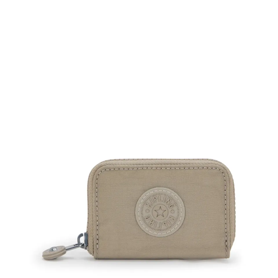 Kipling Cash Buddy portemonnee Soft Taupe klein met rits