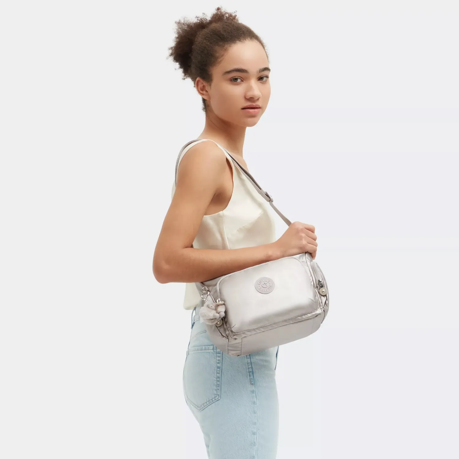 Kipling Gabb S crossbodytas Medium Metallic Glow glanzend