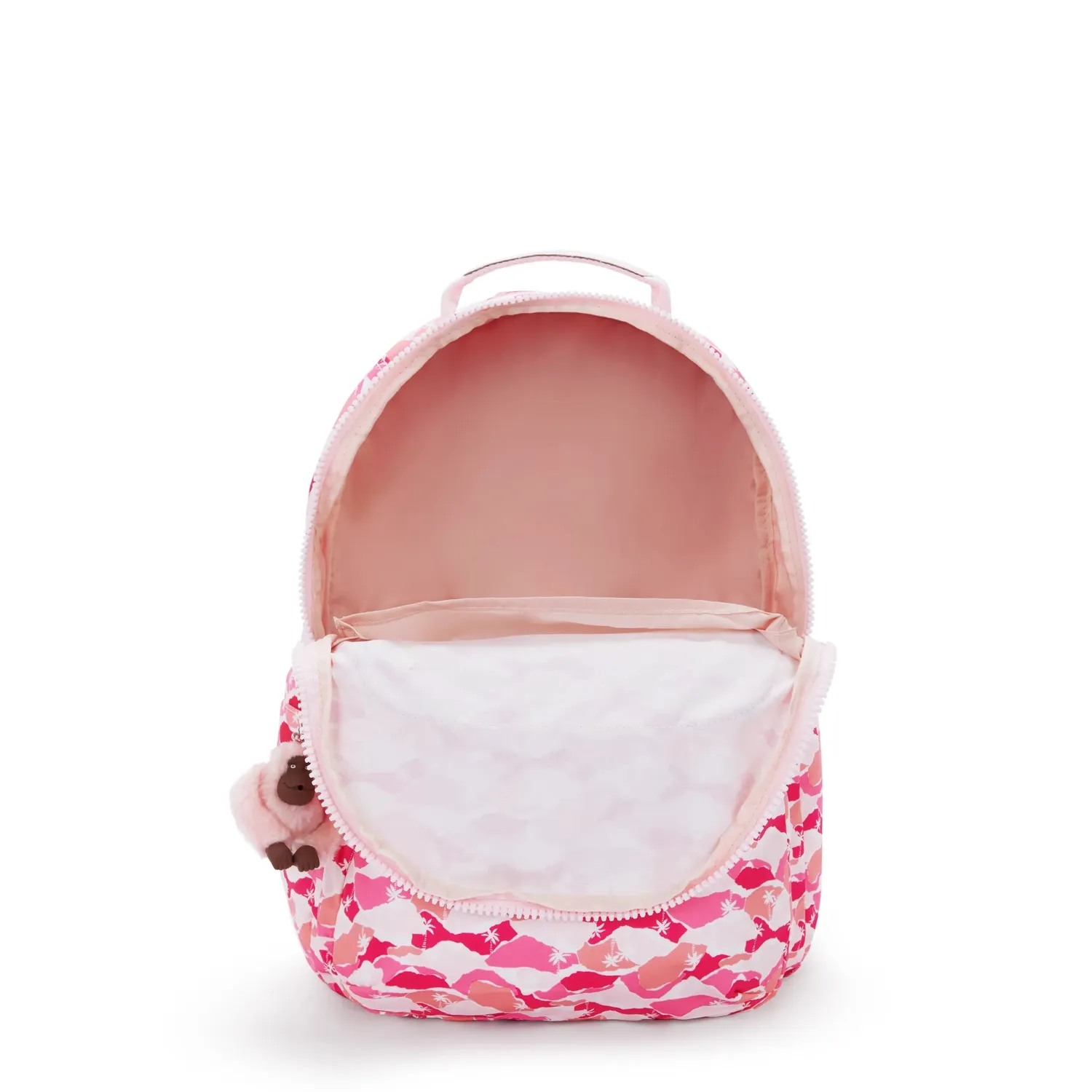 Kipling Seoul Lap rugzak Pink Palm groot 15 inch