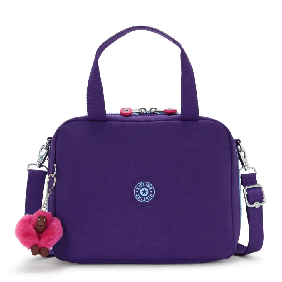 Kipling Miyo lunchtas VIP Purple groot geïsoleerd
