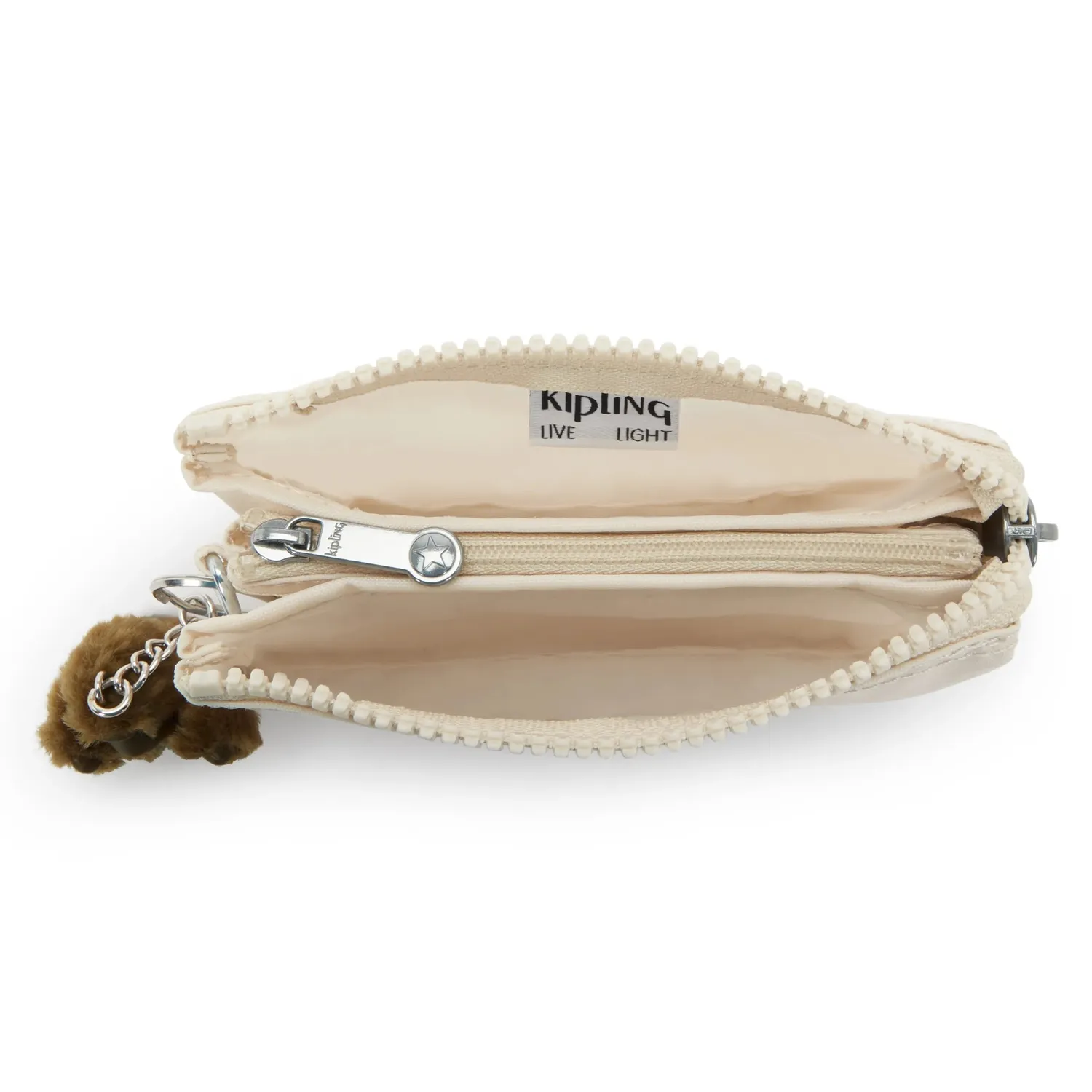 Kipling Creativity S portemonnee Soft Sand klein beige
