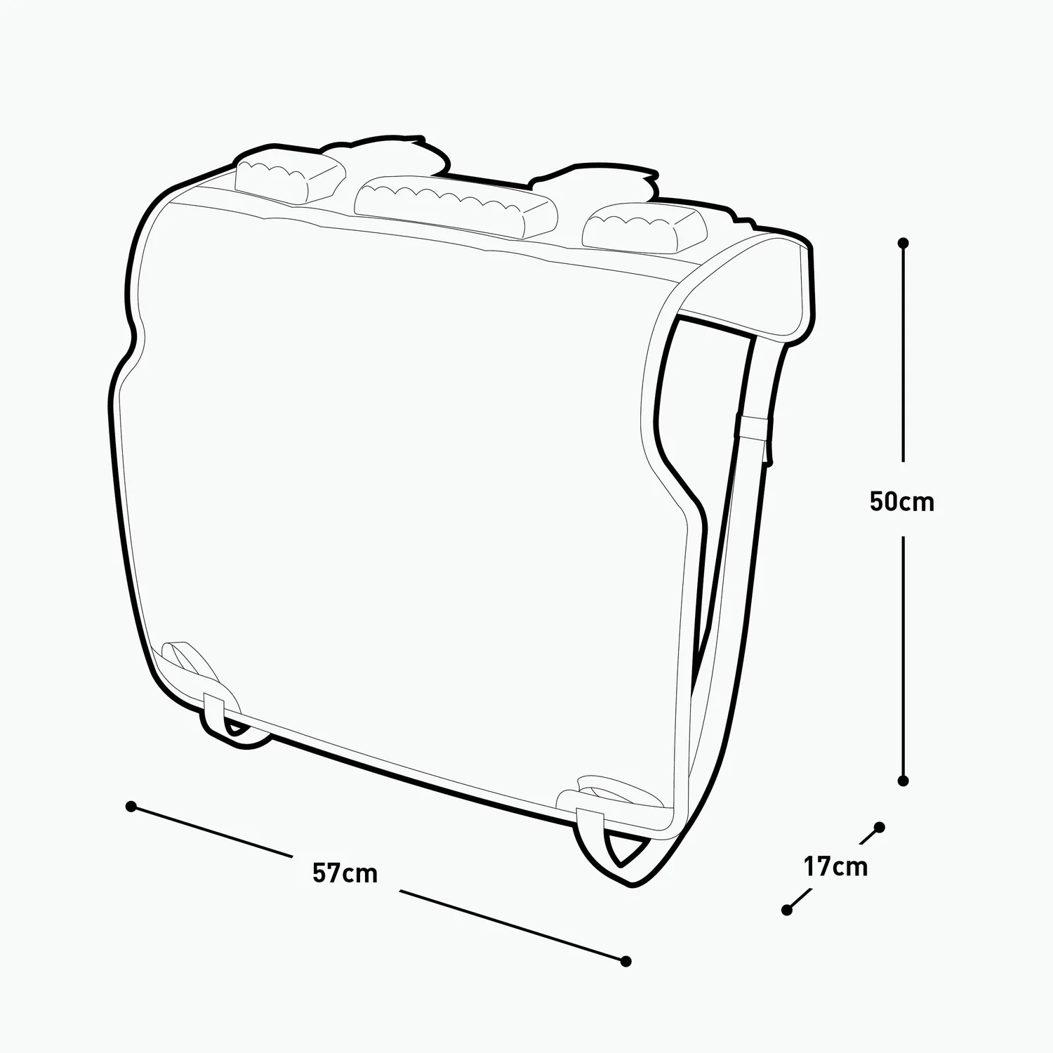 Evoc Tailgate Pad Duo bike pad zwart