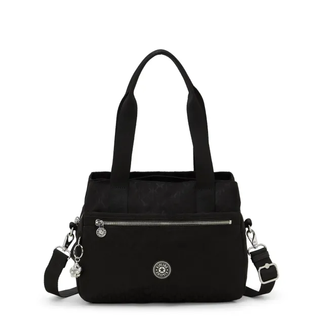 Kipling Elysiana schoudertas noir sign jq medium 3-vaks