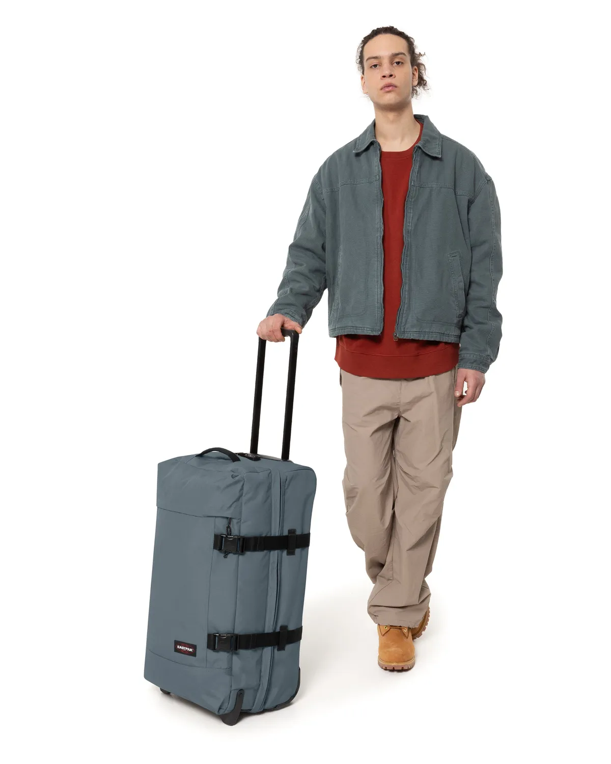 Eastpak Tranverz M koffer Blue Afternoon medium TSA-slot